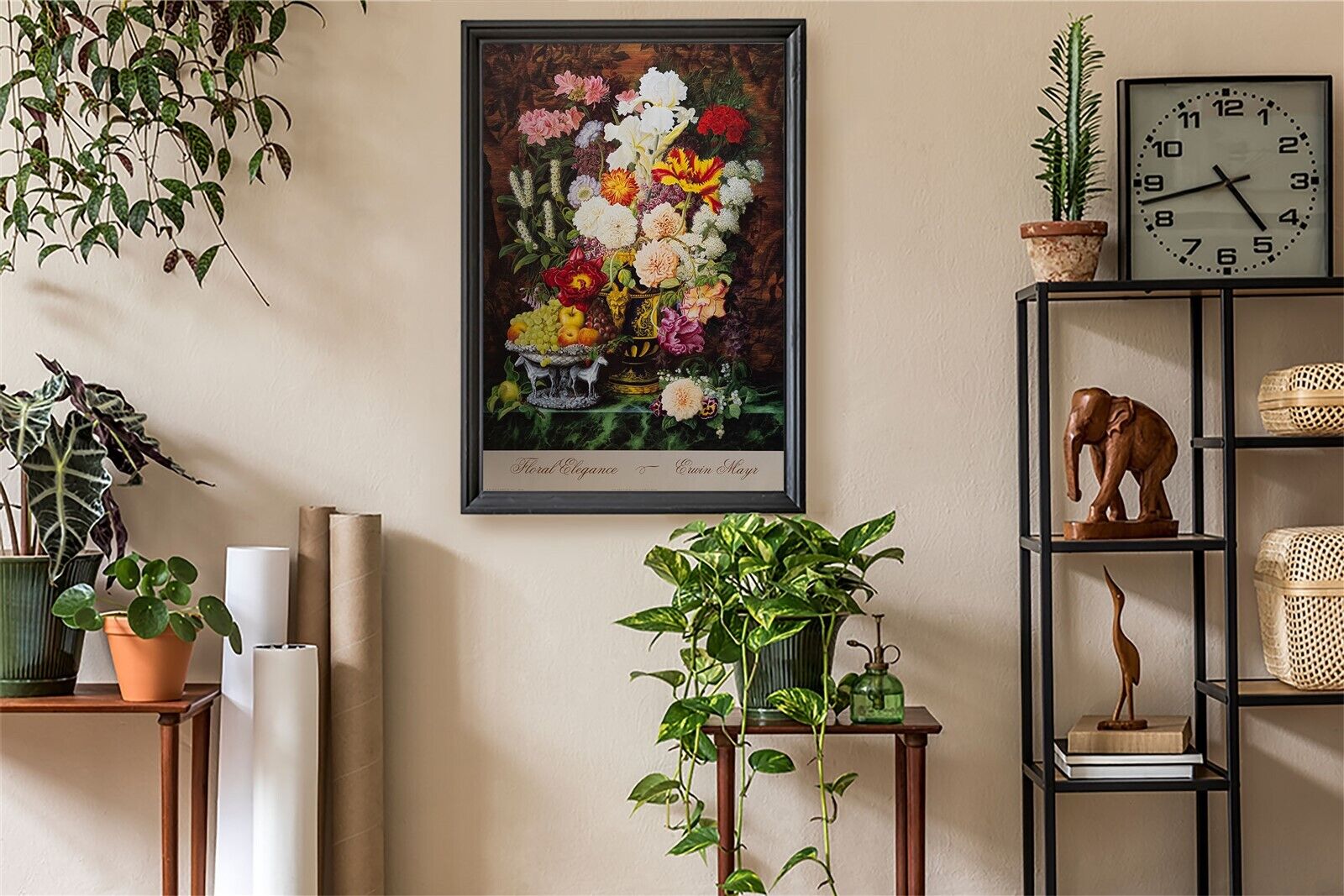 img 1 Floral Elegance, by Mayr - 24x36 Art Poster Print for Wall, Home Decor - Image 1