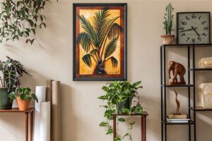 Exotic Palm II, by Gerald Ivey - 24x36 Art Poster Print for Wall, Home Decor