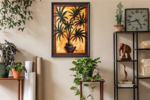 Exotic Palm I, by Gerald Ivey - 24x36 Art Poster Print for Wall, Home Decor