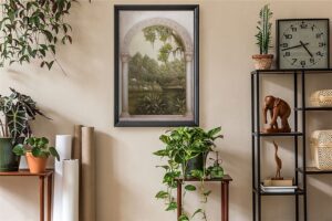 Crane Archway II, by Kessler-Romano - 24x36 Art Poster Print for Wall, Home Decor