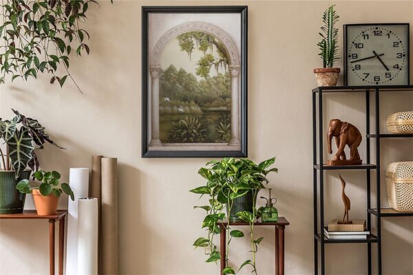 Crane Archway II, by Kessler-Romano - 24x36 Art Poster Print for Wall, Home Decor