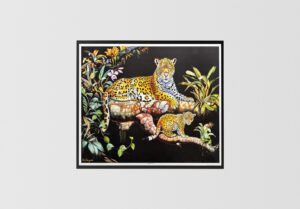Leopards by Alix Beaujour, Art Poster Print for Wall, Home Decor