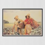 Cotton Fields by Alix Beaujour, Art Poster Print for Wall, Home Decor