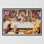 The Last Supper by Alix Beaujour, Art Poster Print for Wall, Home Decor