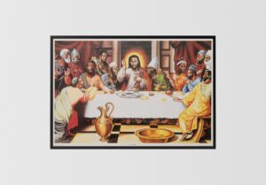 The Last Supper by Alix Beaujour, Art Poster Print for Wall, Home Decor