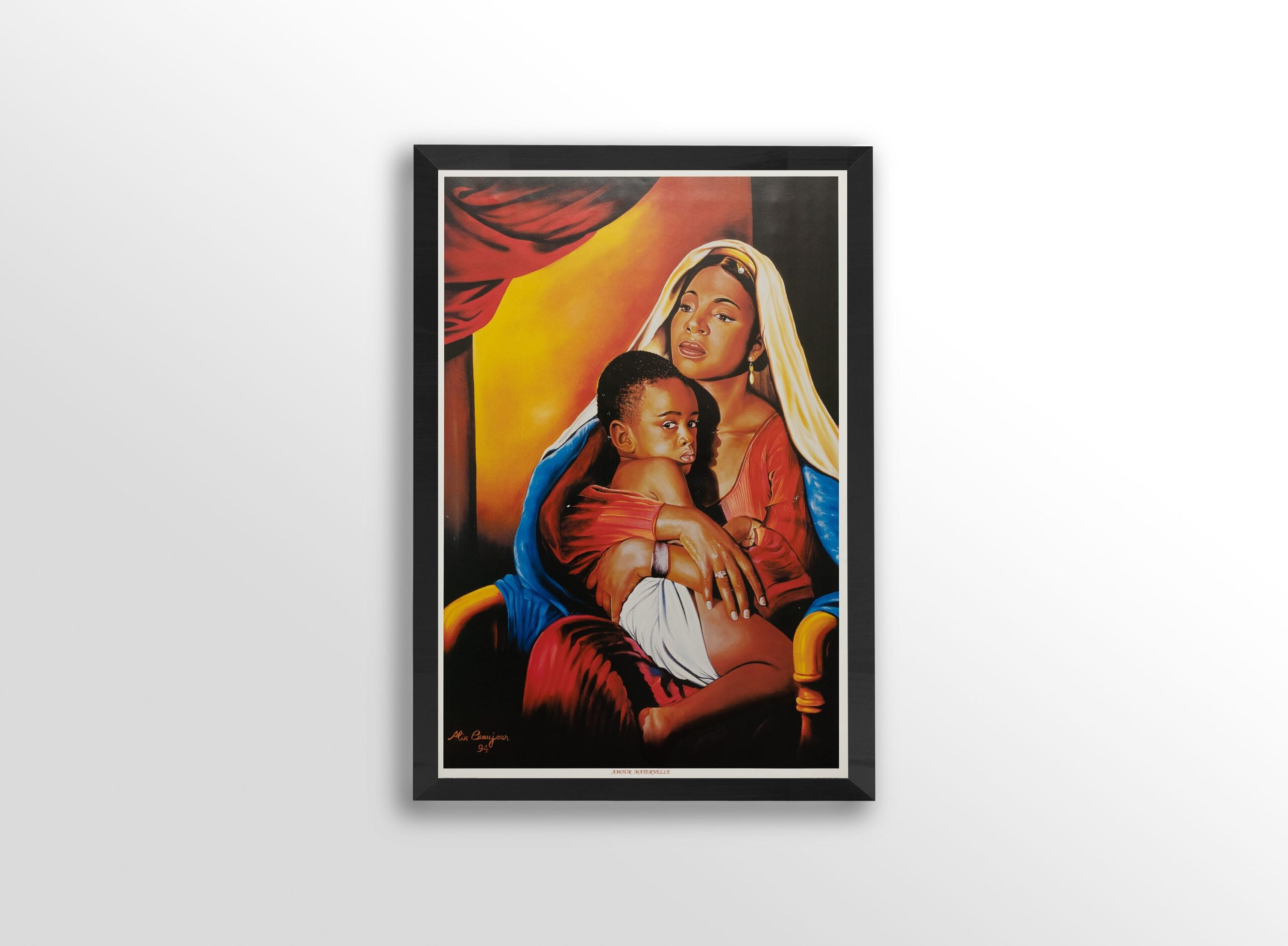 img 1 Amour Mathernelle by Alix Beaujour, Art Poster Print for Wall, Home Decor - Image 1