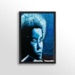 Moody Blue by Alix Beaujour, Art Poster Print for Wall, Home Decor