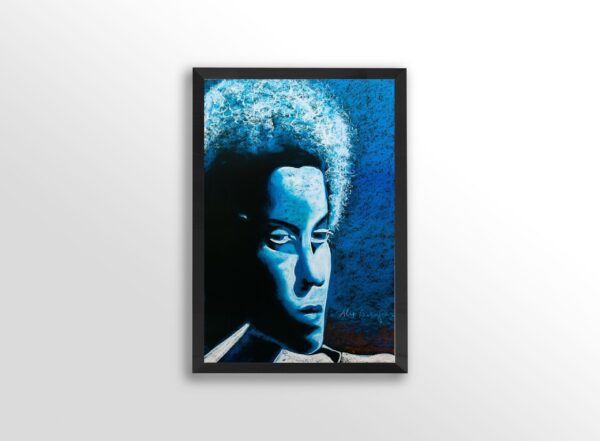 Moody Blue by Alix Beaujour, Art Poster Print for Wall, Home Decor