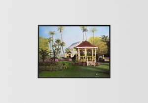 Gazebo by H.L. Woodall, Art Poster Print for Wall, Home Decor