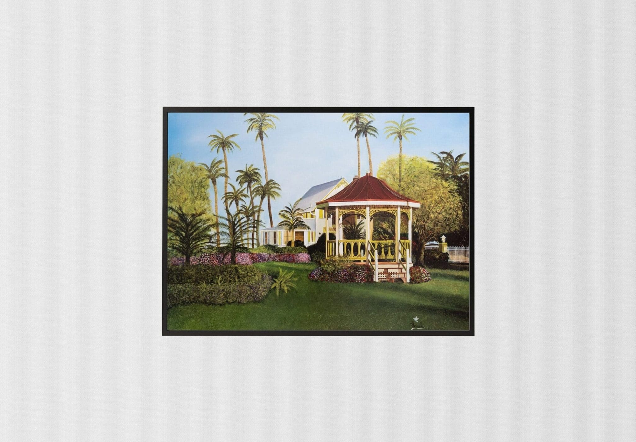 img 1 Gazebo by H.L. Woodall, Art Poster Print for Wall, Home Decor - Image 1