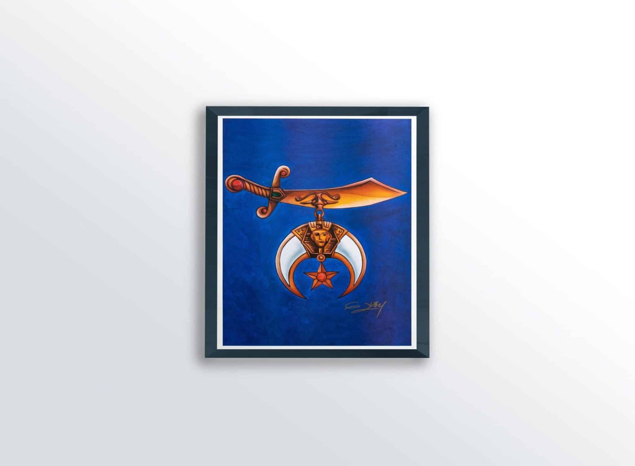 img 1 Mason Sword by Gerald Ivey, Art Poster Print for Wall, Home Decor - Image 1