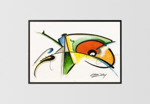 Color of Blues by Gerald Ivey, Art Poster Print for Wall, Home Decor