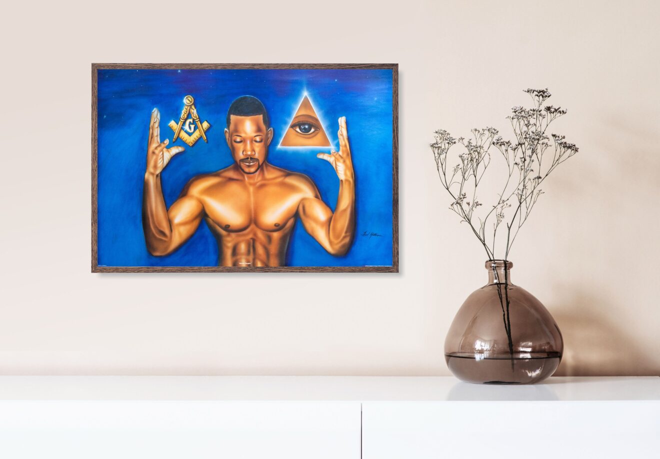 Masonic Thoughts by Fred Mathews, Art Poster Print for Wall, Home Decor - Image 2