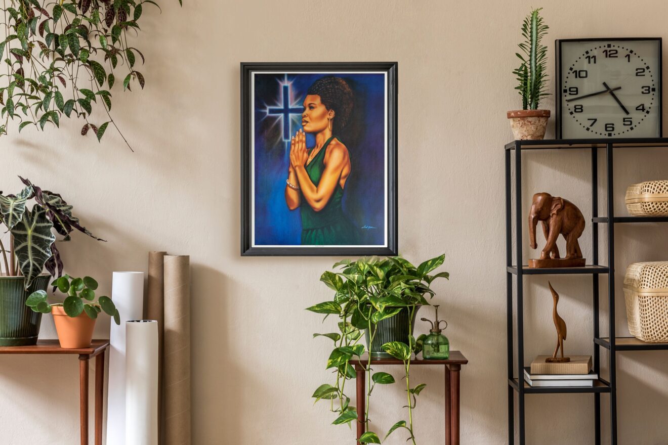 Standing in His Light by Fred Mathews, Art Poster Print for Wall, Home Decor - Image 2