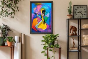 Lady Sax by Doyle, Art Poster Print for Wall, Home Decor - Image 2