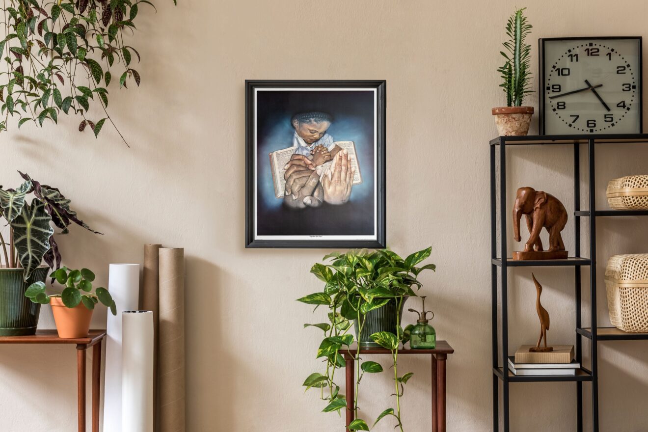 Together We Pray by R.A. Norris, Art Poster Print for Wall, Home Decor - Image 2