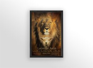 Lion of Judah Spanish - 24x36 Art Poster Print for Wall, Home Decor - Image 2