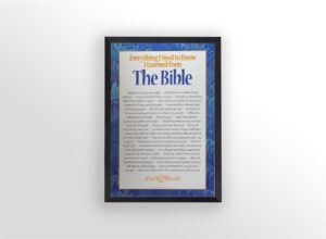Everything I Need To Know I Learned From The Bible - 24x36 Art Poster Print for Wall, Home Decor - Image 2