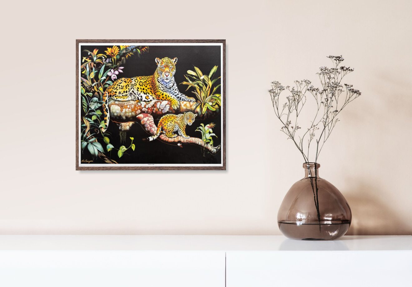 Leopards by Alix Beaujour, Art Poster Print for Wall, Home Decor - Image 2
