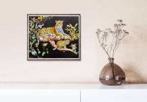 Leopards by Alix Beaujour, Art Poster Print for Wall, Home Decor - Image 2
