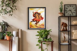 Cupid and Psyche by Alix Beaujour, Art Poster Print for Wall, Home Decor - Image 2