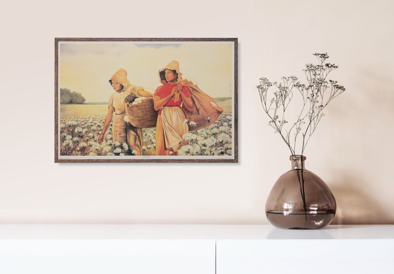 Cotton Fields by Alix Beaujour, Art Poster Print for Wall, Home Decor - Image 2