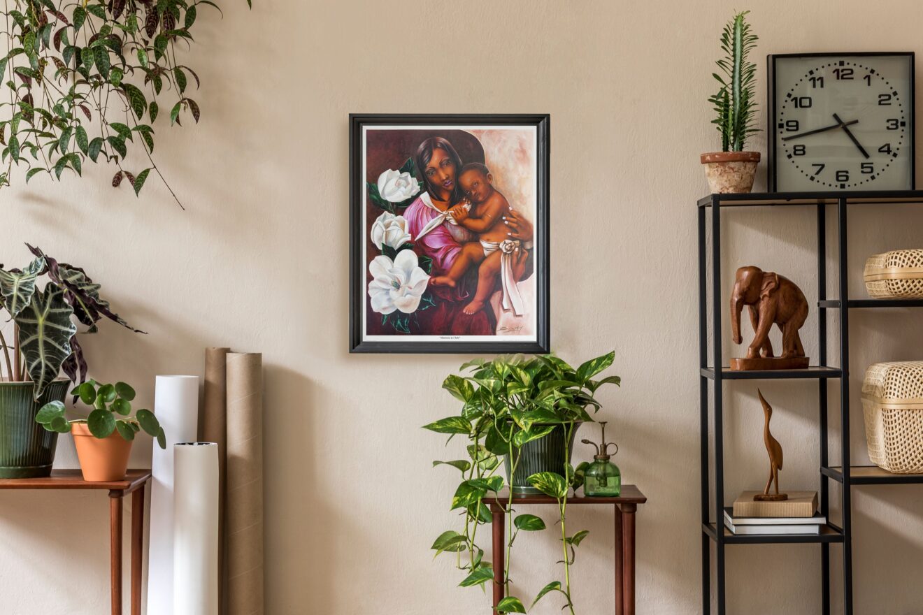 Madonna Child by Gerald Ivey, Art Poster Print for Wall, Home Decor - Image 2