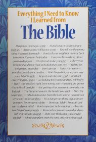 Everything I Need To Know I Learned From The Bible - 24x36 Art Poster Print for Wall, Home Decor - Image 3