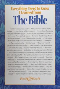 Everything I Need To Know I Learned From The Bible - 24x36 Art Poster Print for Wall, Home Decor - Image 3