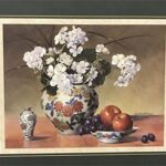 WHITE GERANIUMS - 8x10 Inch