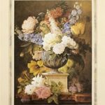 BOTANICAL WITH RED ROSE - 8x10 Inch