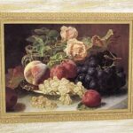 GRAPES, PLUMS & ROSES - 8x10 Inch