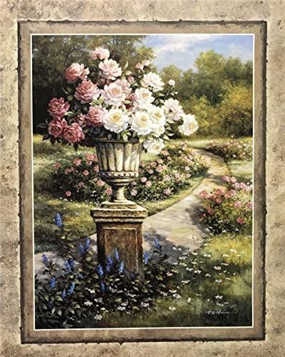 img1 WHITE & PINK ROSES - 8x10 Inch - Image 1