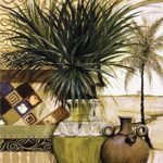 POTTED TUSCANS PALMS I - 8x10 Inch