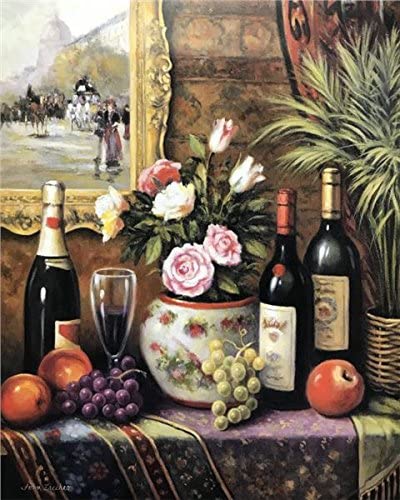 img1 WINE, APPLE & GRAPES II - 8x10 Inch - Image 1