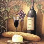 WINE & ITALIAN BREAD I - 8x10 Inch