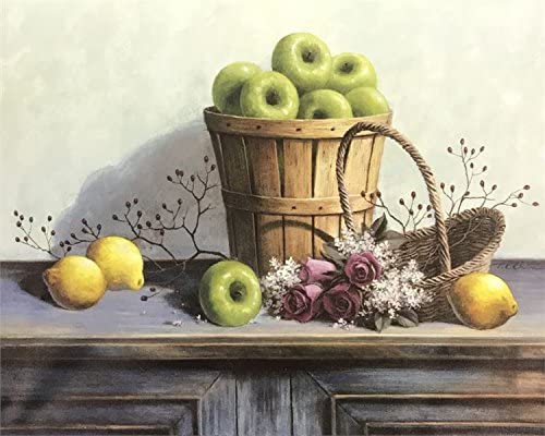 img1 STILL LIFE WITH LEMON & APPLES - 8x10 Inch - Image 1