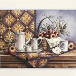 APPLE BASKET ON SHELF II - 8x10 Inch
