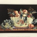 PEACH & GRAPES - 8x10 Inch