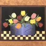 SHAKER BOX & TULIPS - 8x10 Inch