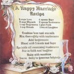 A HAPPY MARRIAGE RECIPE - 8x10 Inch
