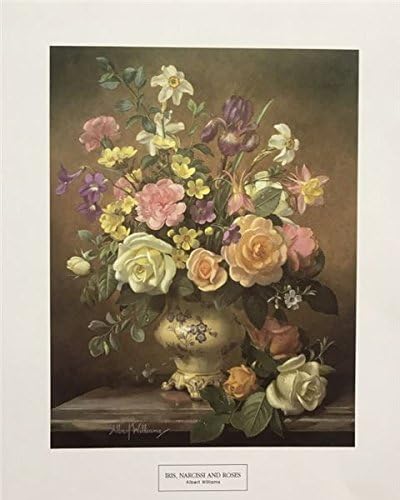 img1 IRIS, NARCISSI & ROSES - 8x10 Inch - Image 1