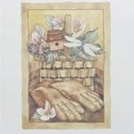 APPLE BLOSSOM BASKET II - 8x10 Inch