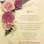 LOVE NEVER ENDS - 8x10 Inch