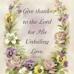 GIVE THANKS TO THE LORD  ( PSALM 107:31 ) - 8x10 Inch
