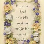 PRAISE THE LORD ( PSALM 107:31 ) - 8x10 Inch