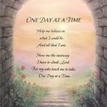 ONE DAY AT A TIME I - 8x10 Inch