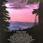 A PSALM OF DAVID ( PSALM 23 ) - 8x10 Inch