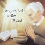 WE GIVE THANKS TO THEE, OH LORD - 8x10 Inch