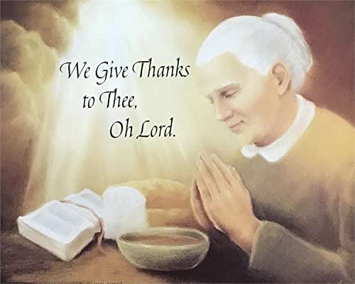 img1 WE GIVE THANKS TO THEE, OH LORD - 8x10 Inch - Image 1